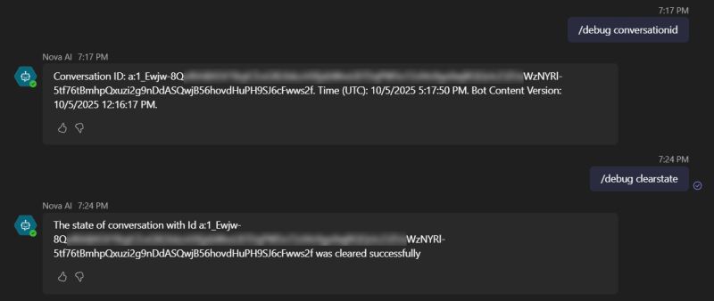 Agent Chat Debugging in Copilot Studio